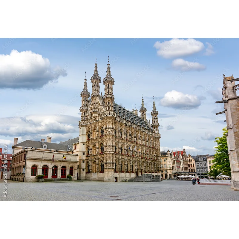 Art Cloth Background European Landscape Famous Scenic Spots Street  Night Scene Photography Background Props  OZ-04