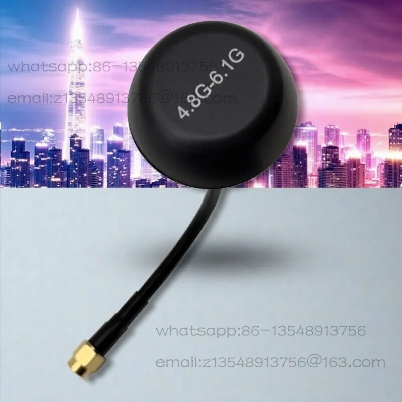 4.9G 5.8G 6G high gain image transmission FPV antenna 4800-6100MHz mushroom head antenna