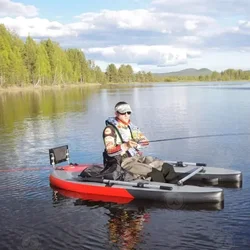 Inflatable Electric Fishing Platform Boat Hard Air Tube Hard Belly Boat For Lake Fishing