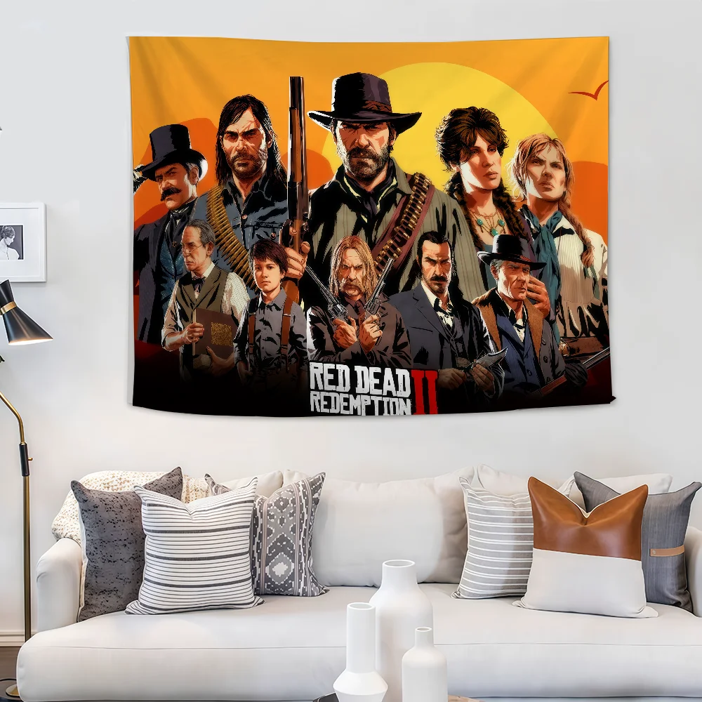 Game R-Red D-Dead R-Redemption 2 flag Suitable For Dormitory Room Outdoor Gift Party Decoration Picnic Camping