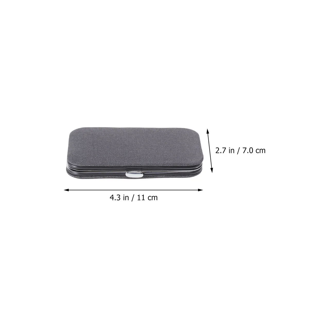 Ensemble de manucure en acier inoxydable, outils pour pédicure, toilettage, Kit de nettoyage des oreilles, outil de mise en forme des sourcils, étui Portable noir 8 pièces