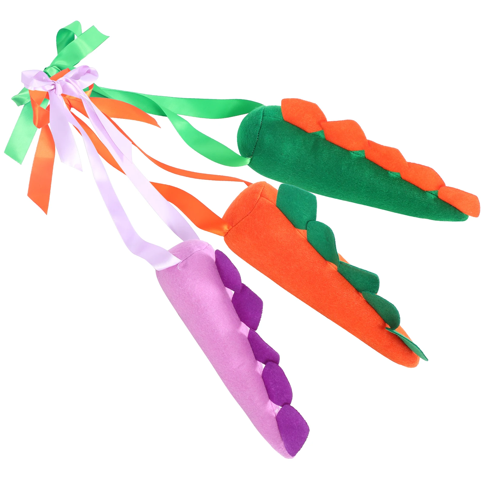 

3pcs Tail Props Kids Adult Costume Accessory Purple Green Orange Animal Cosplay Costume Accessory S Size DIY Decor
