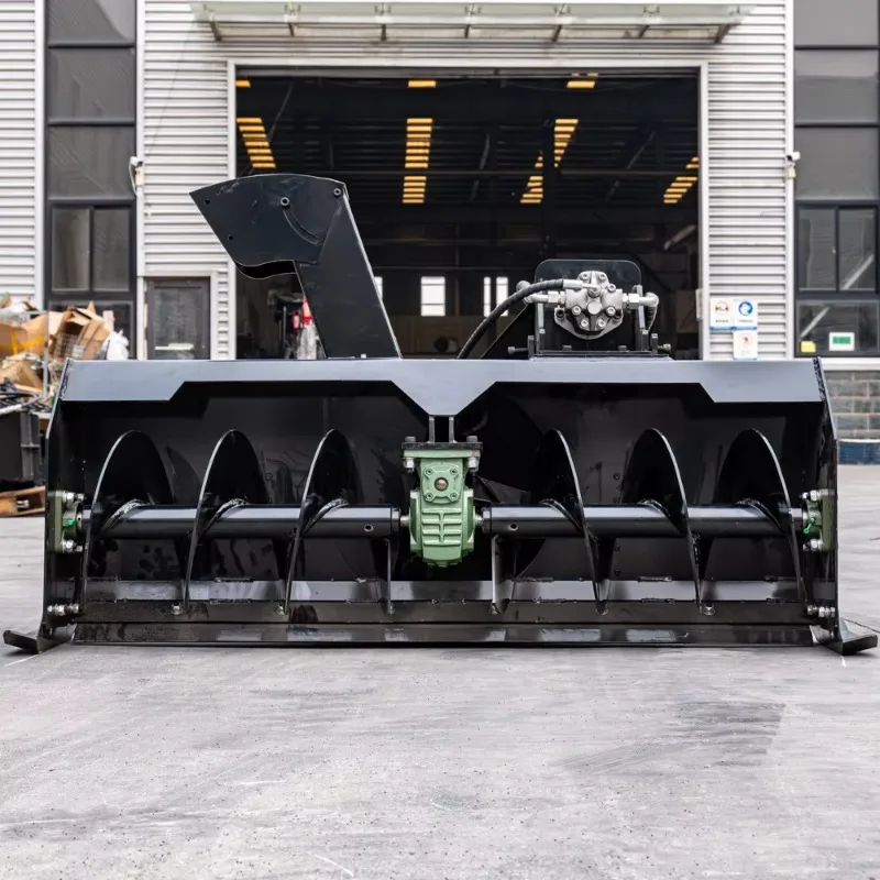 Customized Snowplow Road Snow Thrower High Horsepower Crawler Loader Control Snowplow