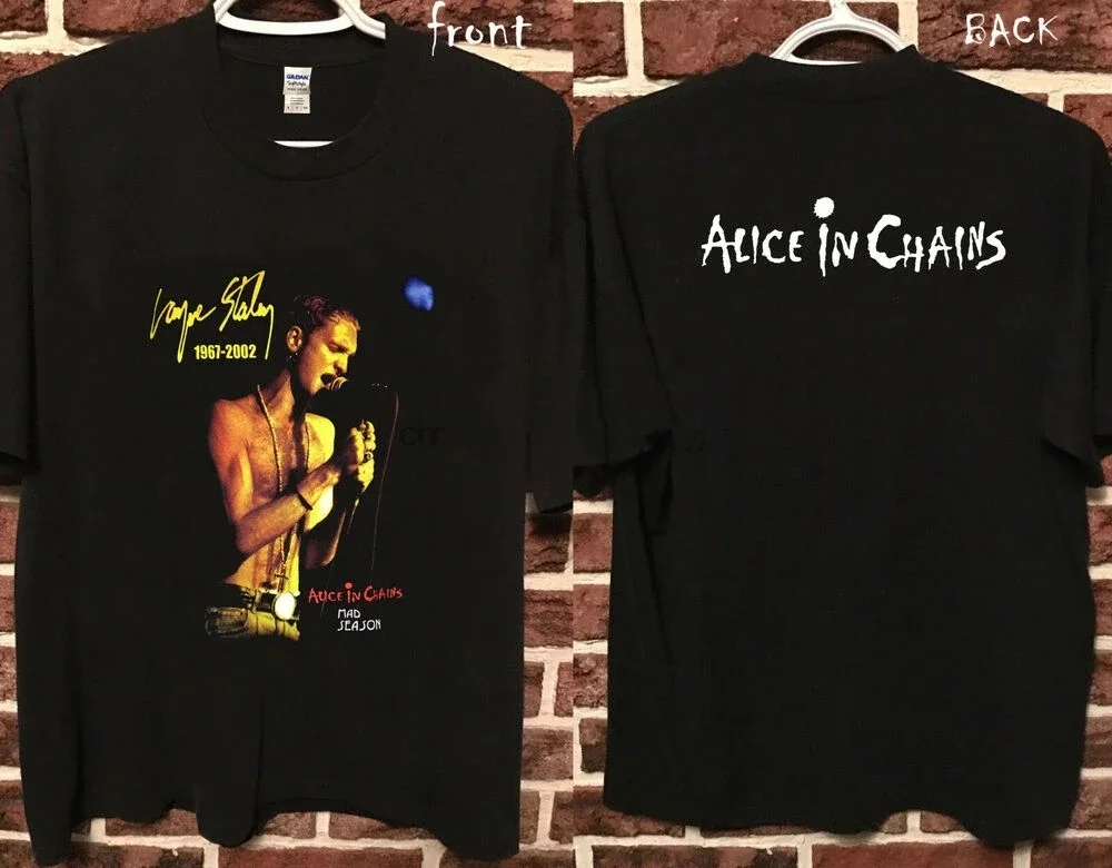 Vintage Layne Staley Alice In Chains T Shirt Usa 2002 Size S-5Xl