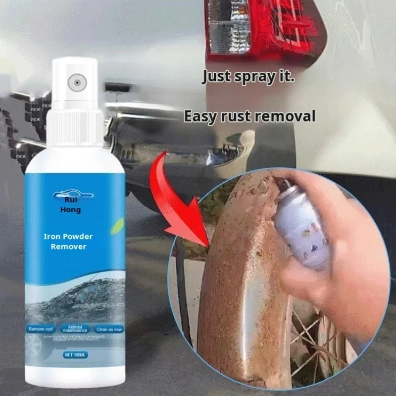 Car Rust Remover Spray Multi Quick Rust Removal Neutral Mild Long Lasting Protection Metal Restorer for Car Wheel Hubs Bolts