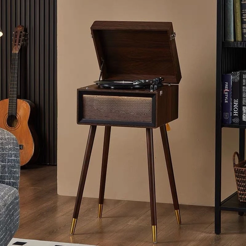 Vinyl record player, phonograph, stereo, bluetooth radio all-in-one machine, light luxury home ornament