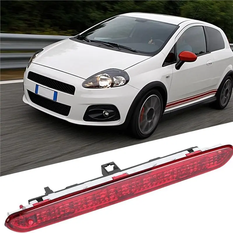 A33K-Car Red Rear Tail Third Brake Stop Light 51974522 51722247 For Fiat Grande Punto Punto Evo Punto 2005-2018