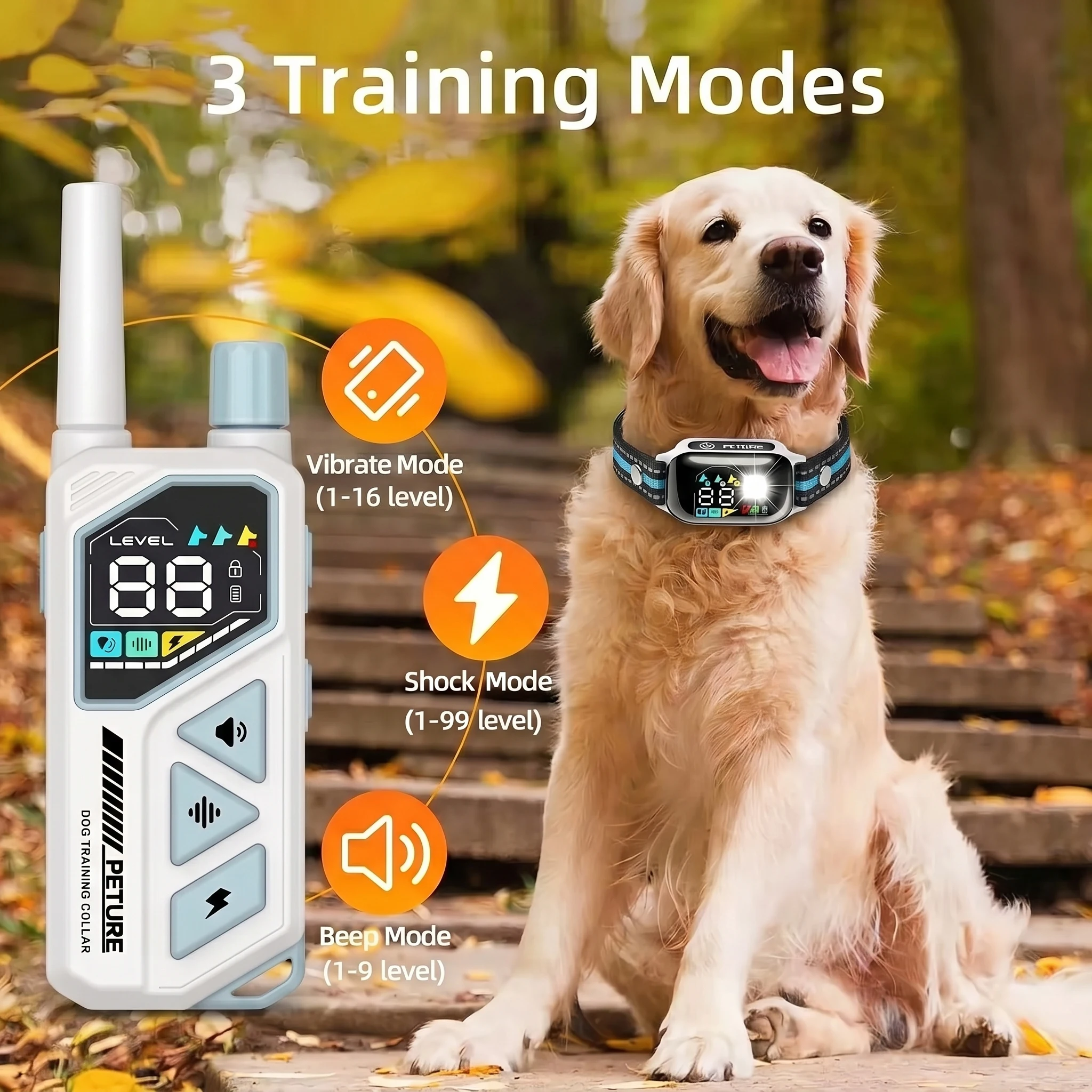 Collar de adiestramiento y antiladridos para perros – Resistente al agua - imagen 2