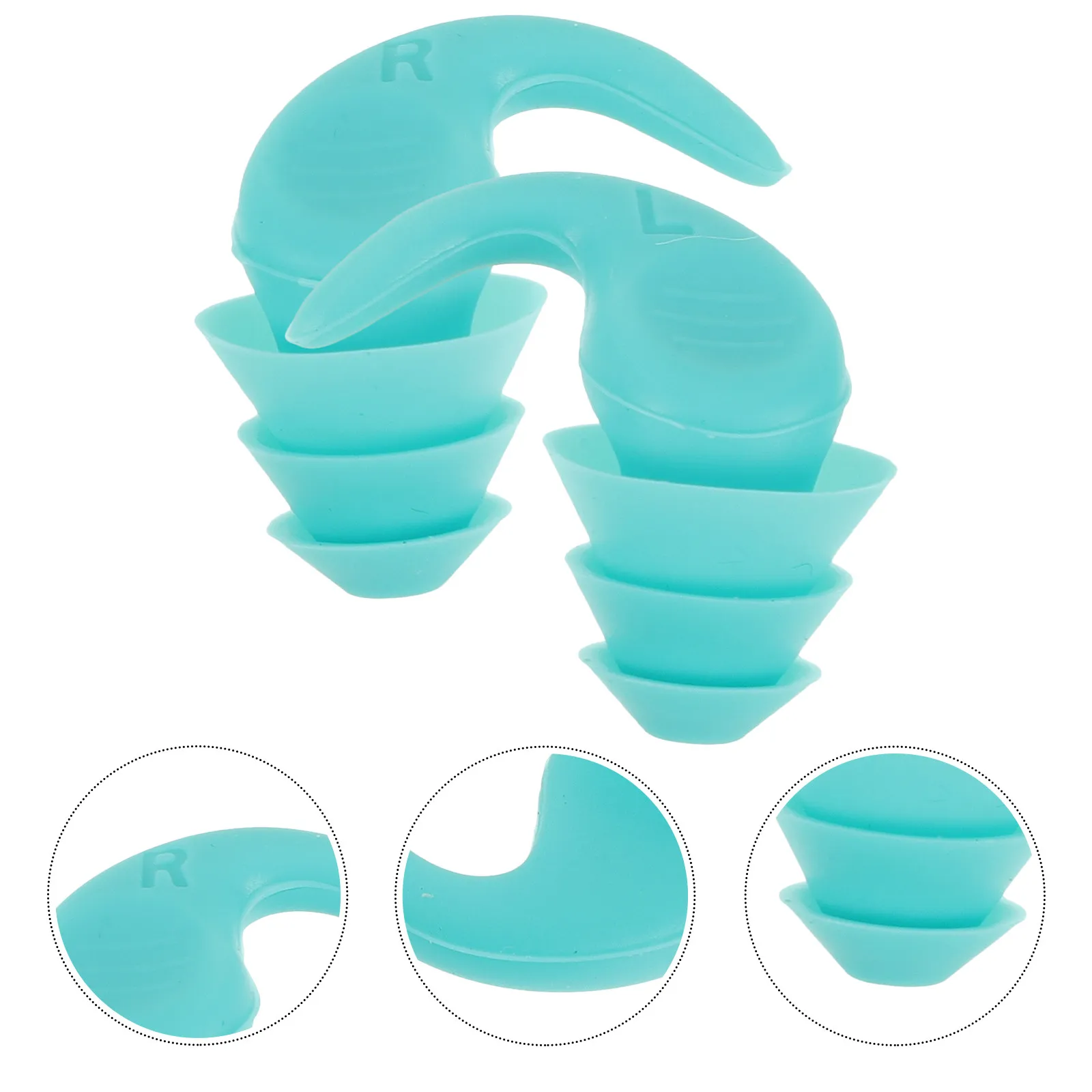 Silicone Earplugs 1 Pair for Sleeping Noise Reduction Reusable Ear Plugs for Concert Travel Work and Study