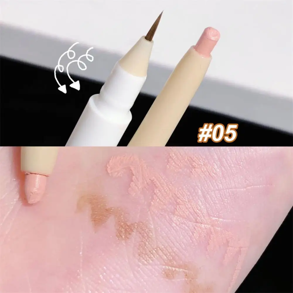 Double Headed Eyeliner Lying Silkworm Pen Pearl Glitter Eye Shadow Liner Pencil Highlighter Aegyo-sal Makeup New