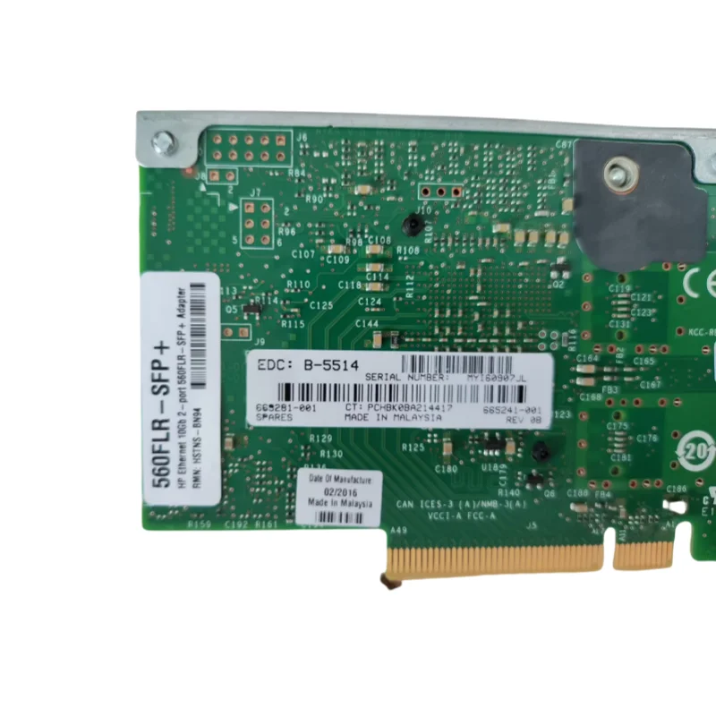 Original für HP G8 G9 10GB 560FLR-SFP Dual-Port Gigabit Netzwerkkarte 560FLR SFP 665241 -001 669281 -001