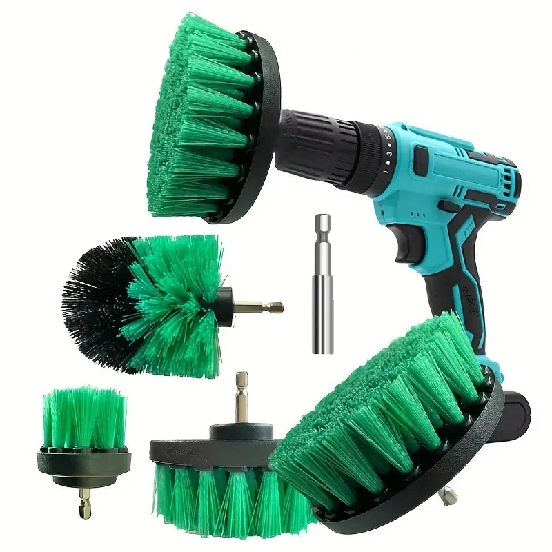 Versatile Drill-Powered Brush Set for Effortless Deep Cleaning - Ideal for Carpets, Bathroom, Furniture & Tires