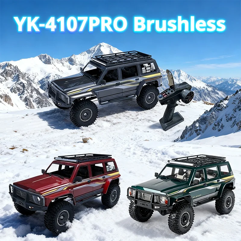 

YK4107PRO 1:10 Имитация патруля RC Пульт дистанционного управления Бесщеточный полноприводный замок дифференциала Альпинистский автомобиль Внедорожник