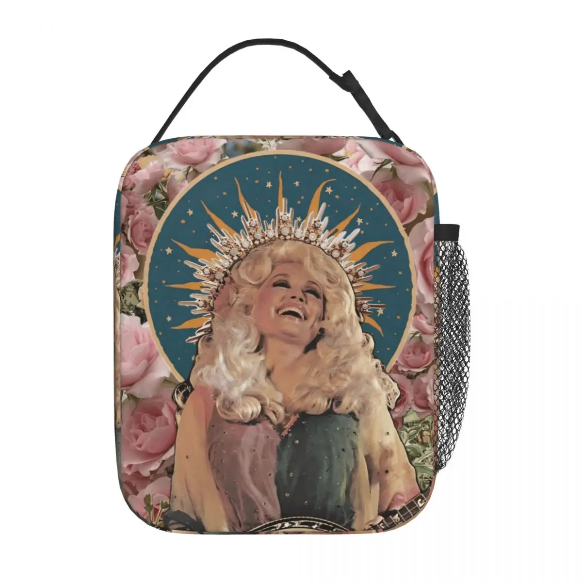 D-Dollys المغني الوردي الوردي معزول حقيبة الغداء قدرة عالية وجبة الحاويات حقيبة حرارية حمل علب الاغذية مكتب في الهواء الطلق الرجال النساء