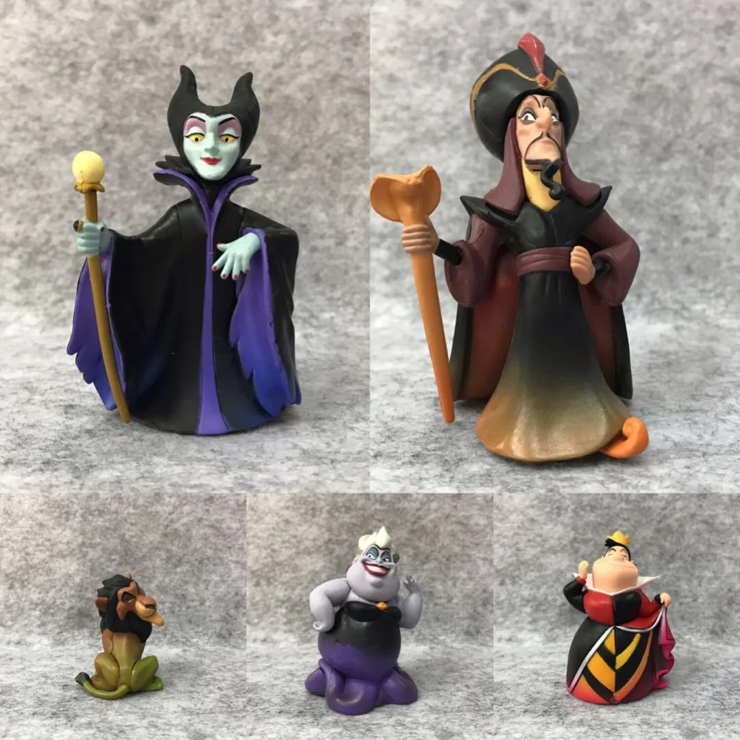 Disney Character Peripherals Movie Villain Ursula Jafar Doll Model Toy Desktop Ornaments Birthday Gift