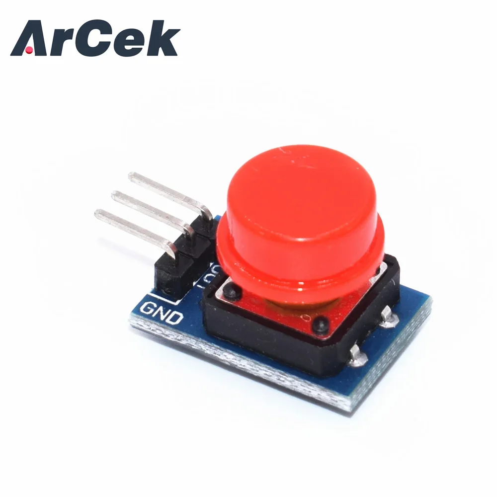 12x12mm Big Key Modul Big Button Modul Licht Touch Switch Modul mit Hut High Level Ausgang für Arduino oder Himbeer Pi 3