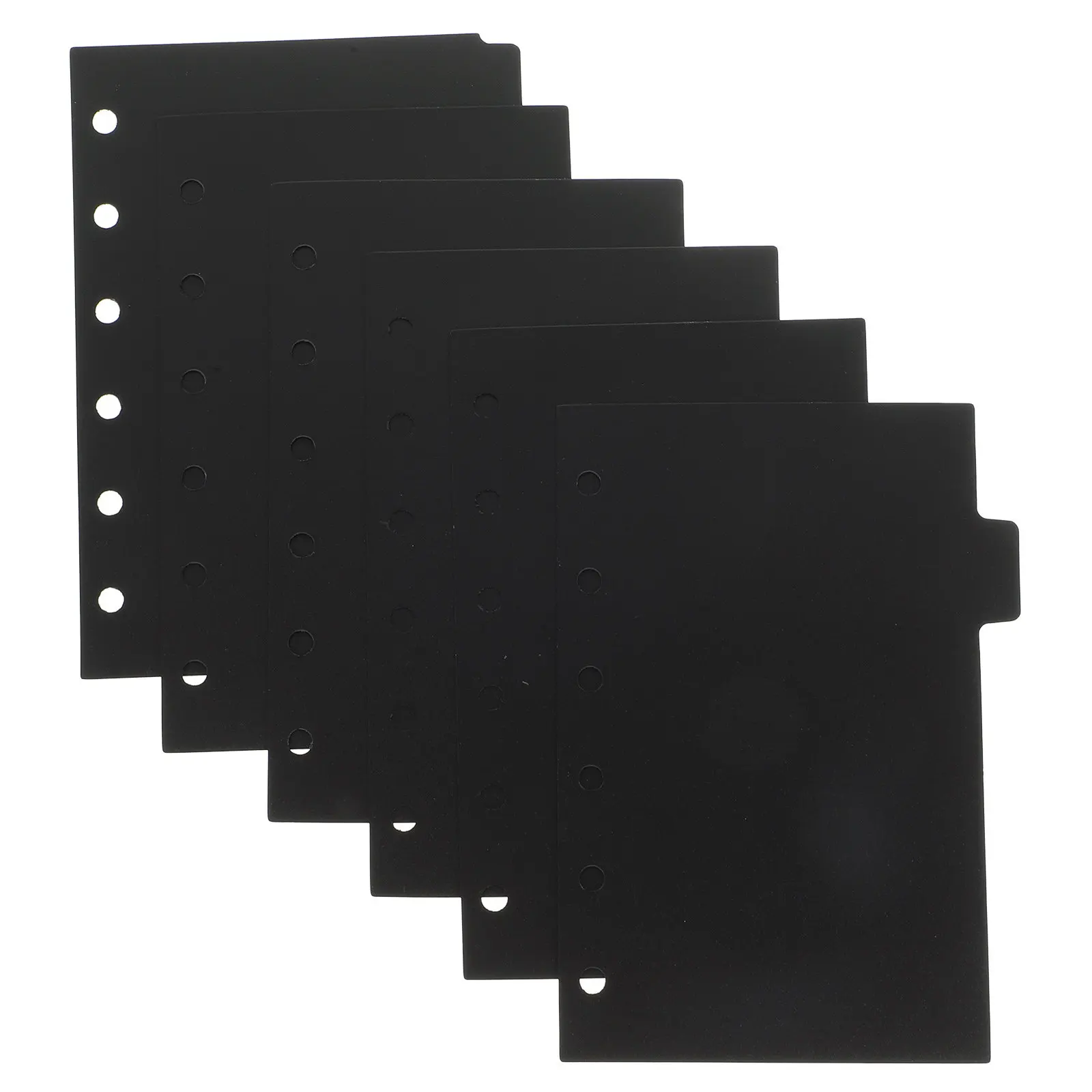 

6 Sheets Binder Dividers Plastic Indexed Tabs for 6 Rings Binder Organizer Office School Use Dividers Tabs for Binders