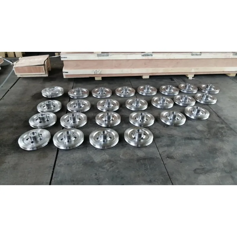 Supplier custom large diameter v-strip cast pulley flywheel pulley