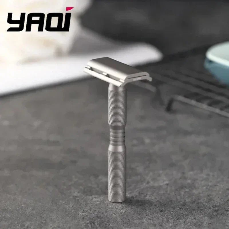 YAQI Beard Shaver YAQI Ghost Titanium Light Weight Safety Razor Beard shaver Collectibles Christmas Gift For Boyfriend