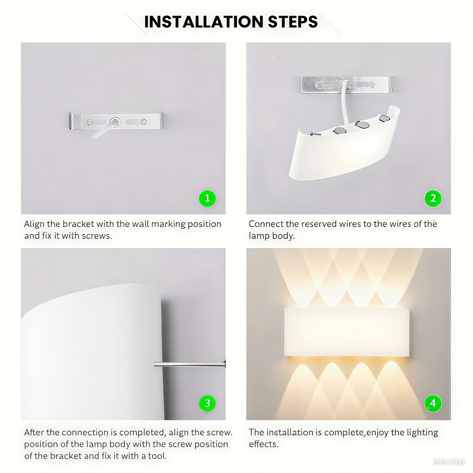 مصباح حائط ثنائي الاتجاه LED بقدرة 10 وات، خيار عملي لجانب السرير المريح في غرفة النوم وإضاءة المرآب