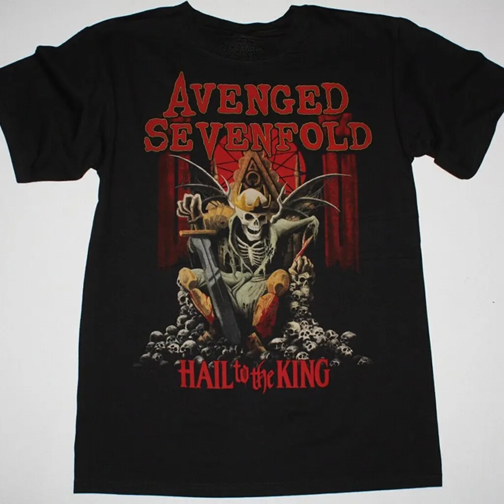

Рубашка с надписью «grandto The King» в стиле ретро «Avenged Sevenfold»