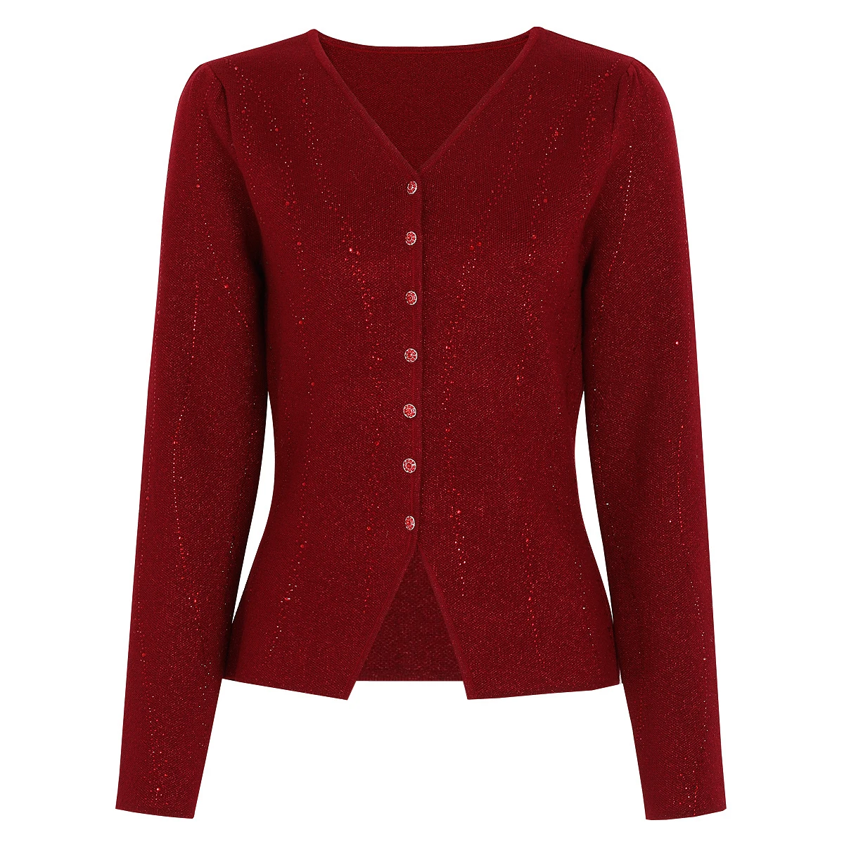 

2619 Высококачественная модная женская кофта с длинными рукавами из блестящего шелка и страз, новинка весенне-осеннего сезона, для повседневной носки