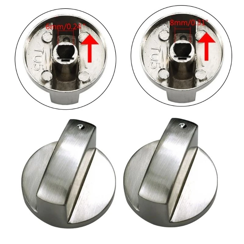  4Pcs Gas Stove Cooker Knob Adaptors Oven Rotary Switches Burners Control Knob