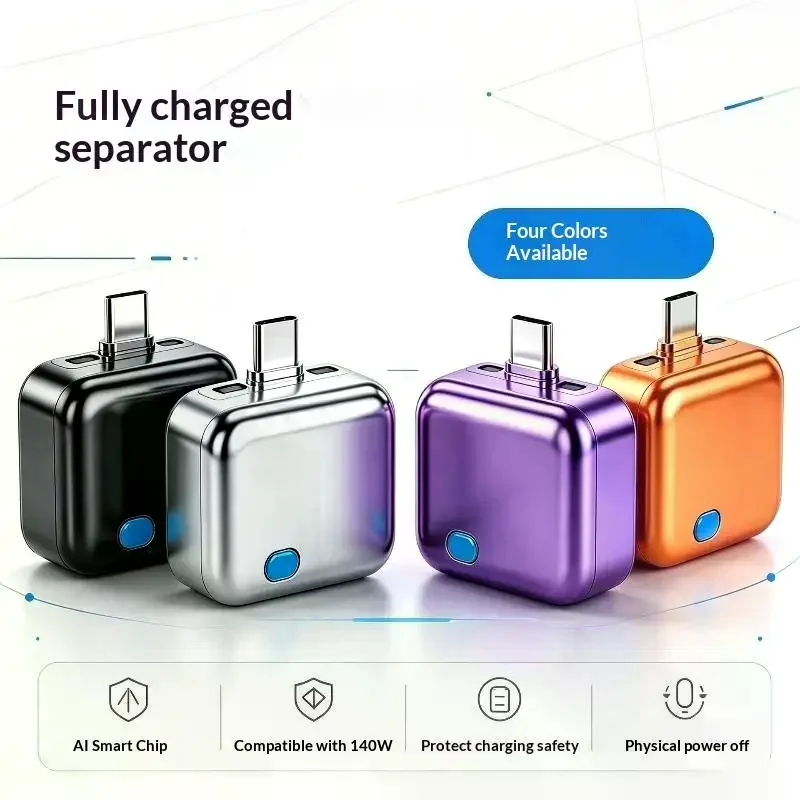 140W Smart Charger Adapter, Auto Disconnect Overcharge Prevention, Full Charge Self Cut for Night Charging