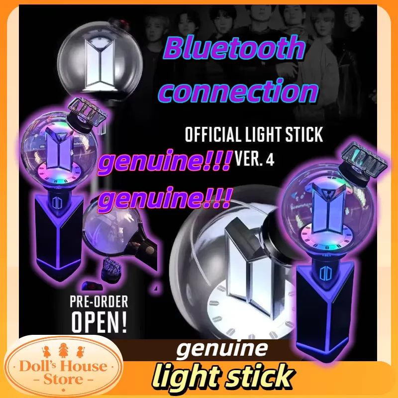 Genuine Kpop BTS ARMY Boom 4th Generation Bluetooth Edition Concert Merchandise Gift For Girls Concert Support Fan Collectible