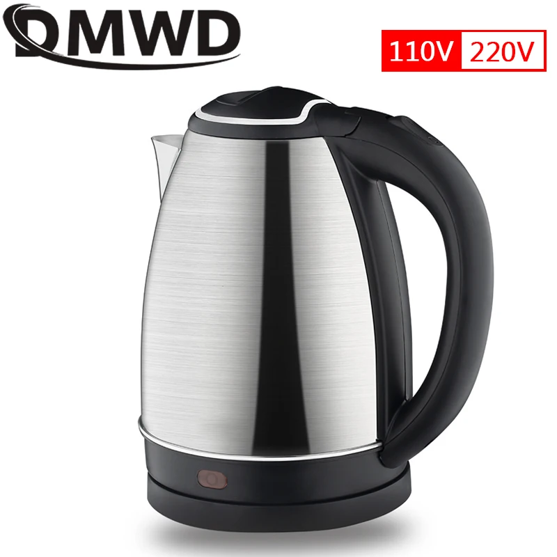 110V/220V Stainless Steel Electric Kettle 2L Large Capacity Water Heater Fast Boiling Teapot Automatic Power Off Hot Water Pot