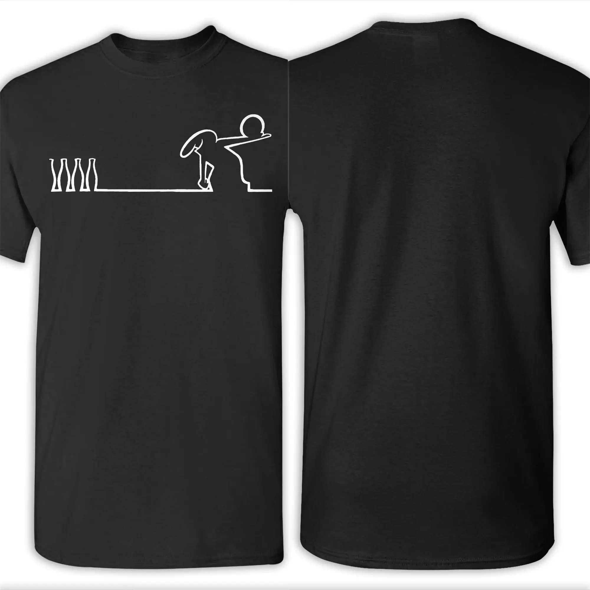 لا لينيا البولينج الرجال تي شيرت بادوم لينوس لينمان عادية تيز قصيرة الأكمام طاقم الرقبة تي شيرت 100% القطن 4XL 5XL 6XL الملابس