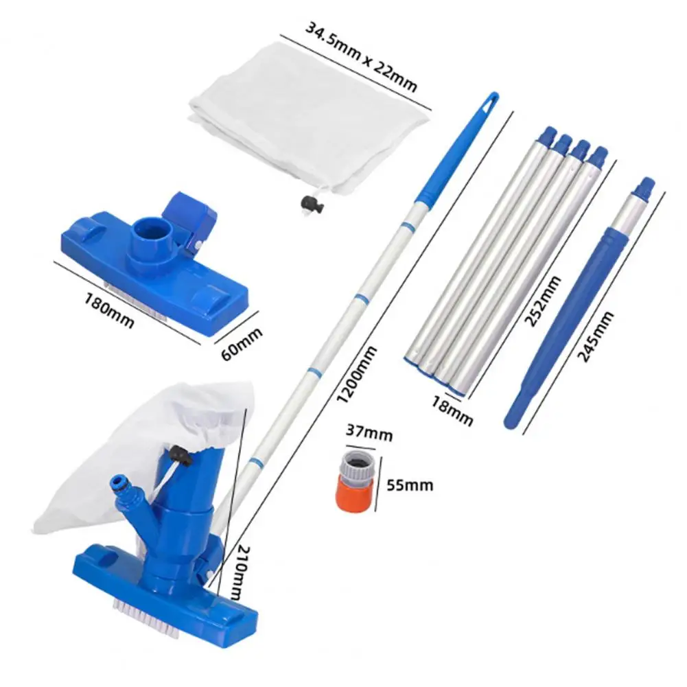 Swimming Pool Vacuum Cleaning Tool Underwater Cleaner Handheld Jet Pool Vacuum for Above Ground Pool Attach to Garden Hose