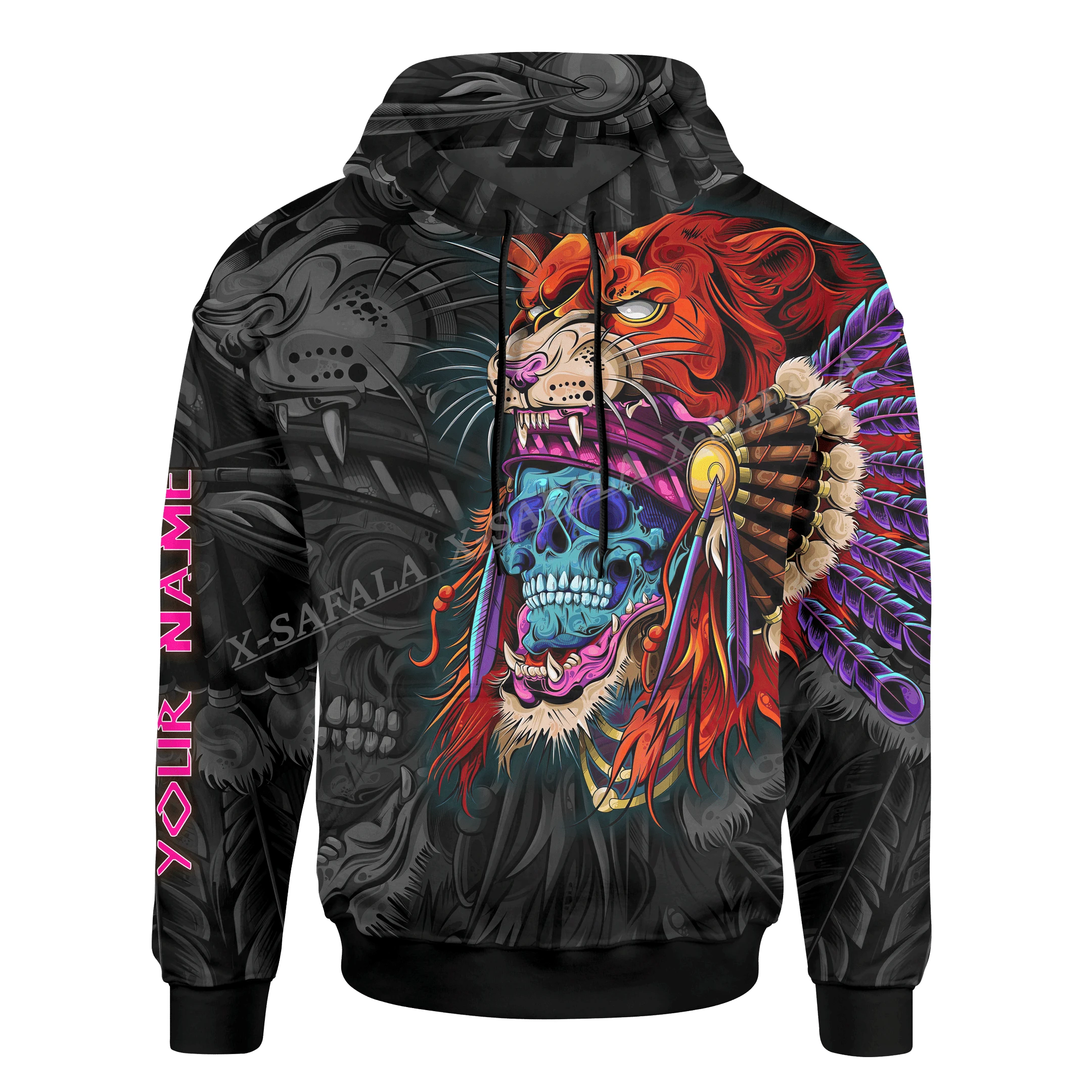 WARRIOR TRIBE CALENDAR Mexican Aztec Maya 3D  Printed Hoodie Men Pullover Sweatshirt Jersey  Jumper High Quality BREATHABLE