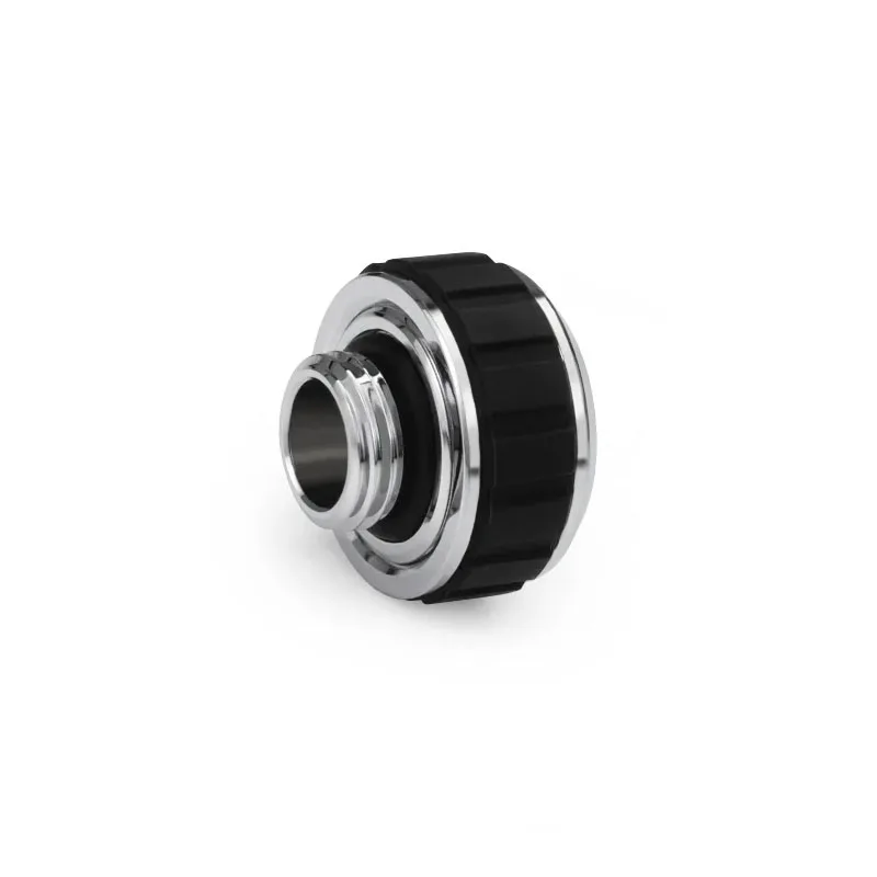 Alphacool Apex Grip SoftTube Fitting 16/10mm G1/4 Chrome/Black,Custom Water Cooling System Hose Pipe Fittings