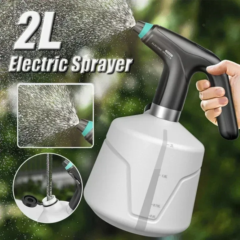 2L USB Electric Sanitizing Sprayer Automatic Watering Fogger Plant Spray Bottle Garden Watering Tool