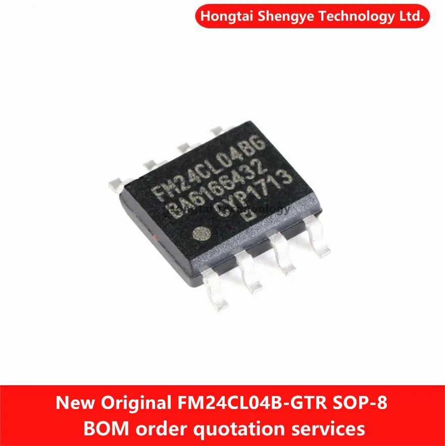 New Original FM24CL04BG SOP-8 FM24CL04B-GTR 4Kbit I2C Interface FRAM Ferroelectric Memory Chip IC Chip