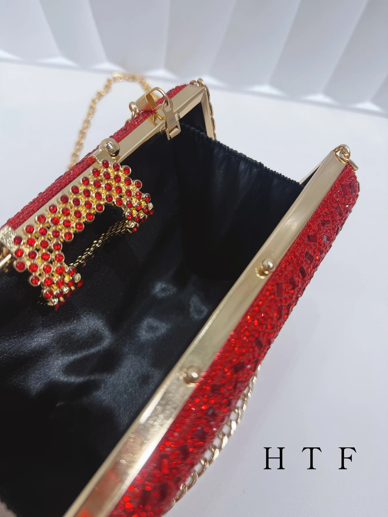 Fashion Diamond Evening Bag Buckle Luxury Handbag Design Women's Shoulder Bag Wedding Party Handbag