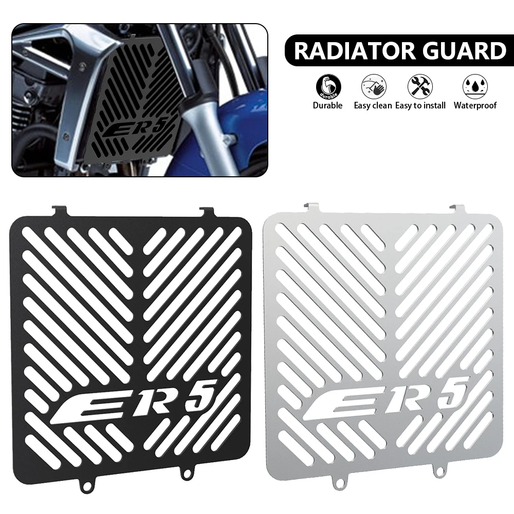 

Motorcycle Accessories Radiator Grille Grill Guard Cover Protector For Kawasaki ER-5 ER 5 1997-2006 2005 2004 2003 2002 2001 ER5