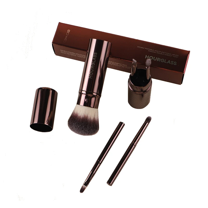 فرشاة مكياج الساعة الرملية-1018 مجموعة متعددة الوظائف مكونة من 5 فرش فرشاة البودرة السائبة فرشاة الشفاه فرشاة الحاجب فرشاة ماكياج محمولة #5