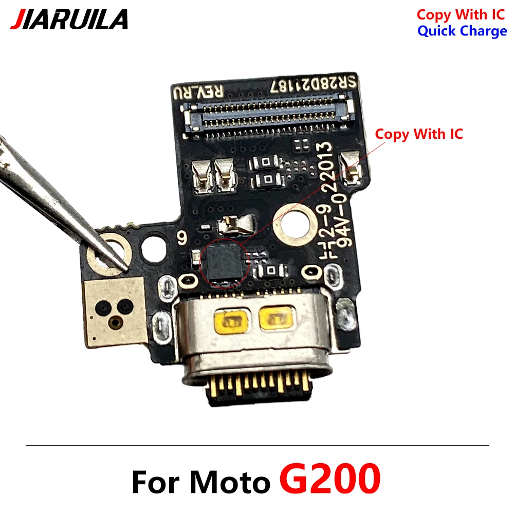 USB Charging Port Connector Board Flex Cable For Moto G200 Charging Plate Dock Connector Flex