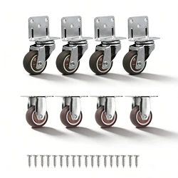 4pcs/lot Universal Fixed Swivel Casters for Table Chair Sofa with/without Brake Heavy Duty Furniture Castor Silent Trolley Wheel