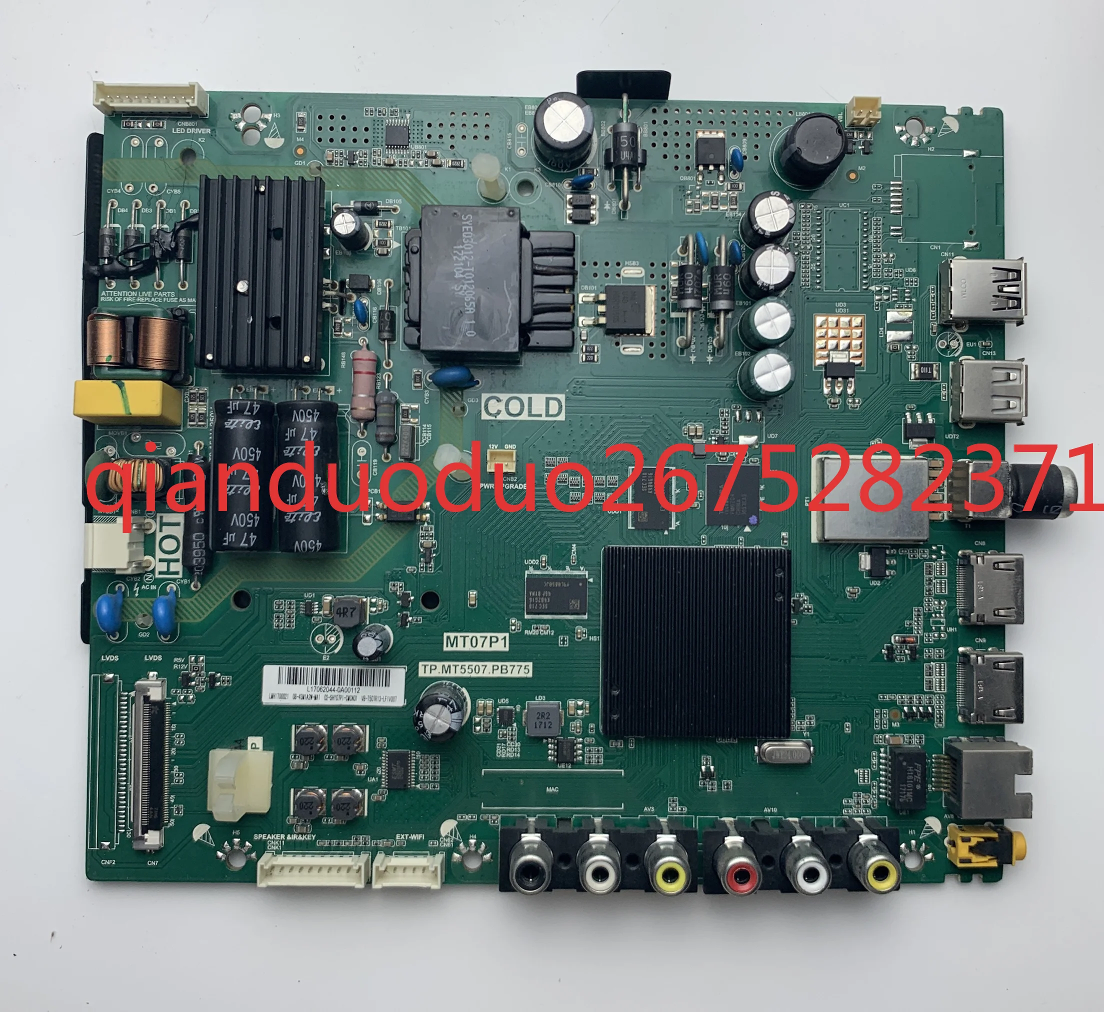 

Подходит для основной платы TCL L39F1A L43P1A-F TP. MT5507.PB775 с экраном LVF430ND1L