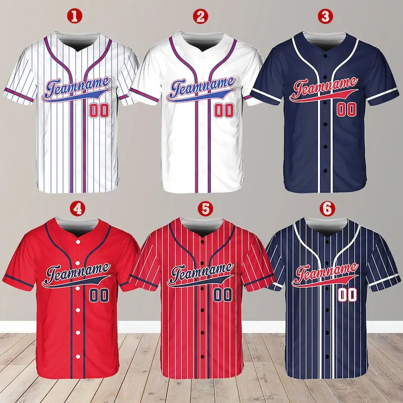

Personalized Team Name Number Baseball Jersey Custom Baseball Jersey Shirt Uniform For Baseball Fans Lovers Ball SPORT