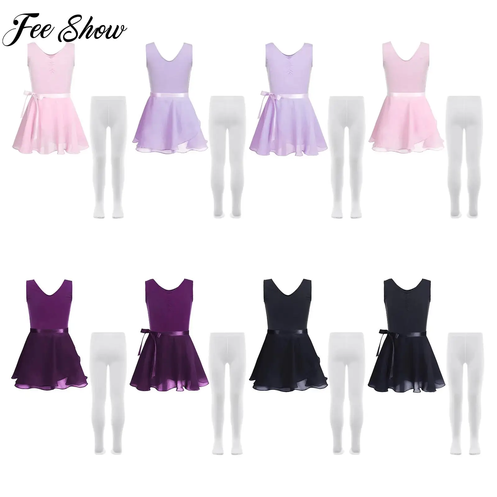 fantasia-de-danca-de-bale-infantil-3-pecas-sem-mangas-ginastica-collant-saia-de-chiffon-auto-gravata-meia-calca-para-performance-em-palco