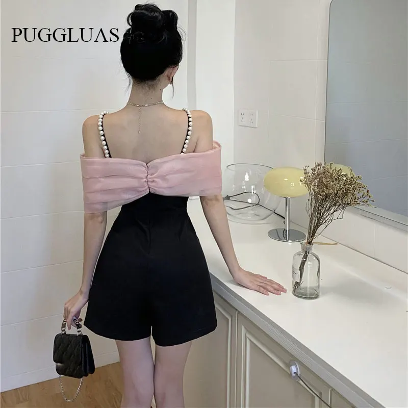 Summer Sweet Party Women Dress Vintage Slash Neck Bow Backless Dress Robe Female Sundress Retro Strap Evening Dress Vestido