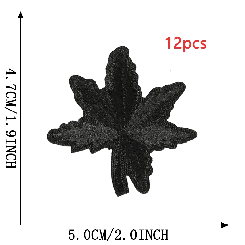 12 stücke Eisen Auf Patches Für Kleidung Maple Leaf Lot Groß Gestickte Nähen Mix Pack Parches Termoadhesivos Ropa Mochila Applique Diy – Detail 8