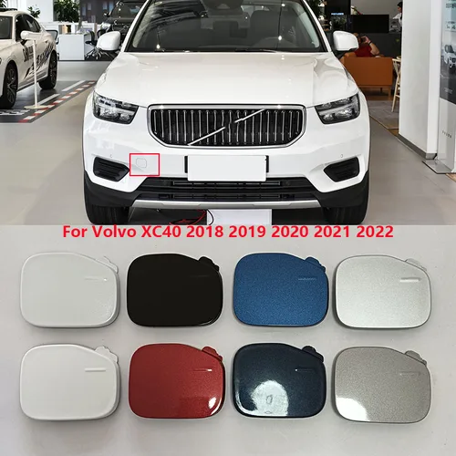 Imagen 1 del producto 39847993   Tapa de cubierta de ojo de gancho de remolque de parachoques delantero de coche compatible con Volvo XC40 2018 2019 2020 2021 2022