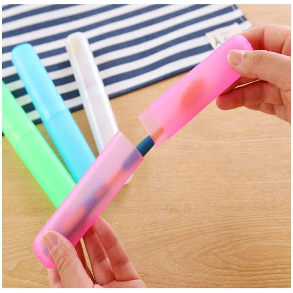 Toothbrush Sleeve Portable For Travel Not Easily Broken Toothbrush Barrel Dust-proof 20g Toothbrush Box Accessories Tools Tidy