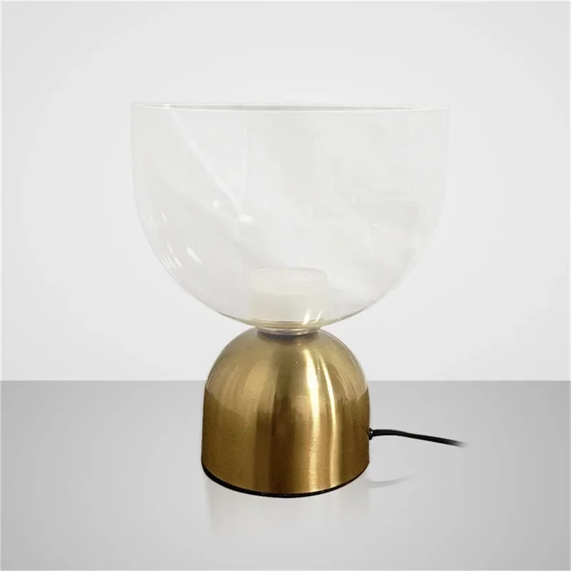 PLLY Nordic Table Lamp Contemporary Simple Creative Glass Desk Home Decorative LED Light