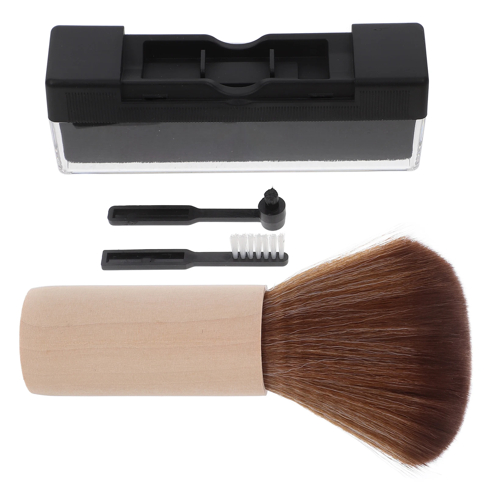 

1 set Cleaning Brush Set Anti-static Soft Bristles Vinyl Records Cleaner Turntable Maintenance Kit Record Care Tools Wooden